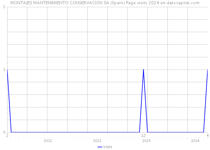 MONTAJES MANTENIMIENTO CONSERVACION SA (Spain) Page visits 2024 