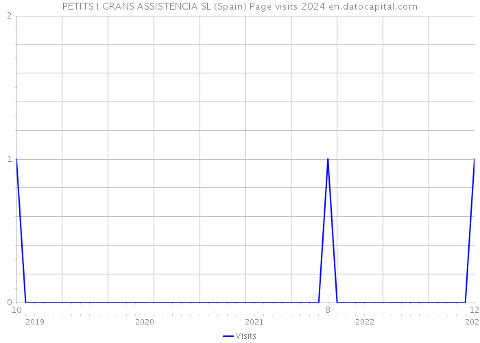 PETITS I GRANS ASSISTENCIA SL (Spain) Page visits 2024 