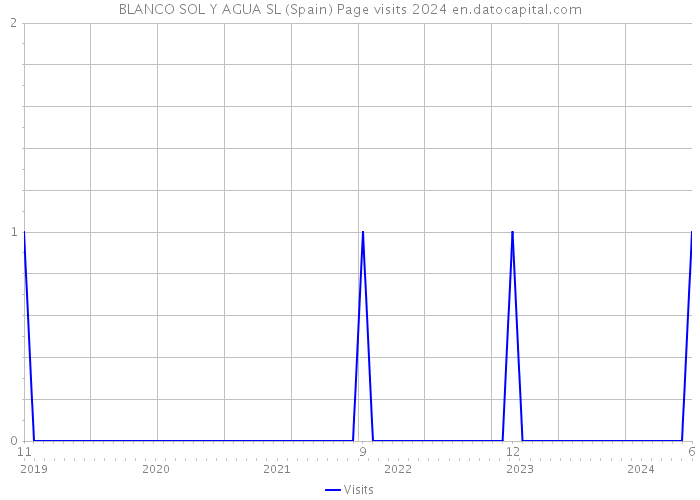 BLANCO SOL Y AGUA SL (Spain) Page visits 2024 
