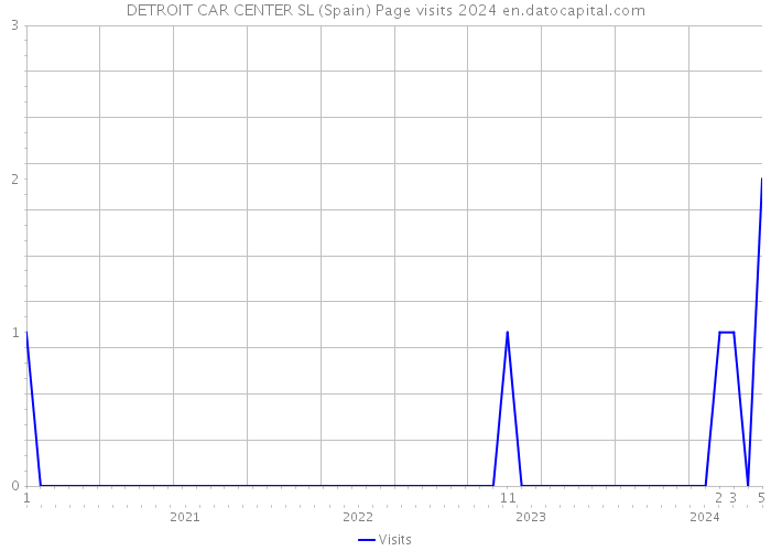 DETROIT CAR CENTER SL (Spain) Page visits 2024 
