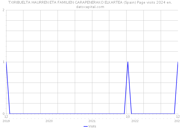 TXIRIBUELTA HAURREN ETA FAMILIEN GARAPENERAKO ELKARTEA (Spain) Page visits 2024 