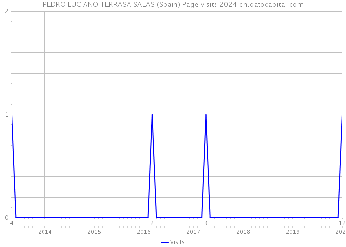 PEDRO LUCIANO TERRASA SALAS (Spain) Page visits 2024 