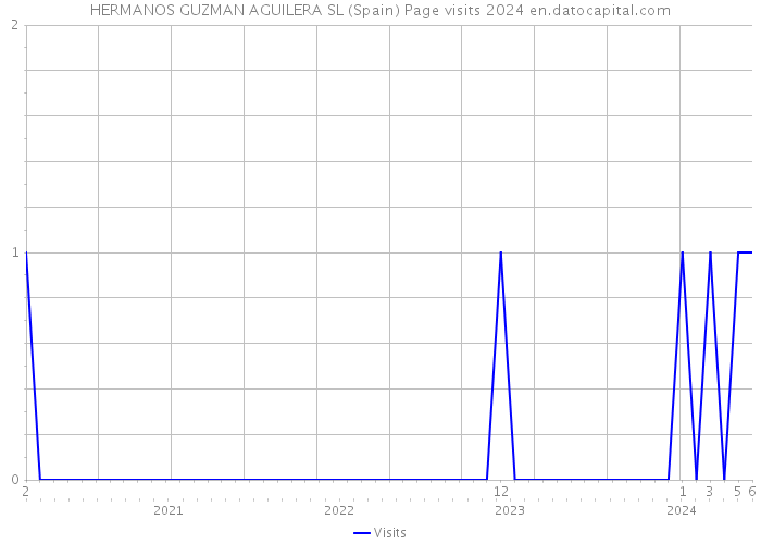 HERMANOS GUZMAN AGUILERA SL (Spain) Page visits 2024 
