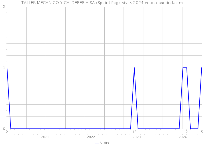 TALLER MECANICO Y CALDERERIA SA (Spain) Page visits 2024 