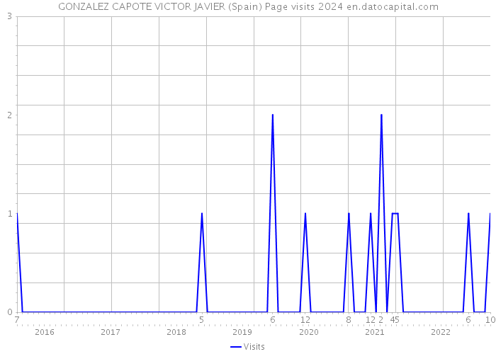 GONZALEZ CAPOTE VICTOR JAVIER (Spain) Page visits 2024 