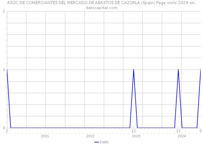 ASOC DE COMERCIANTES DEL MERCADO DE ABASTOS DE CAZORLA (Spain) Page visits 2024 