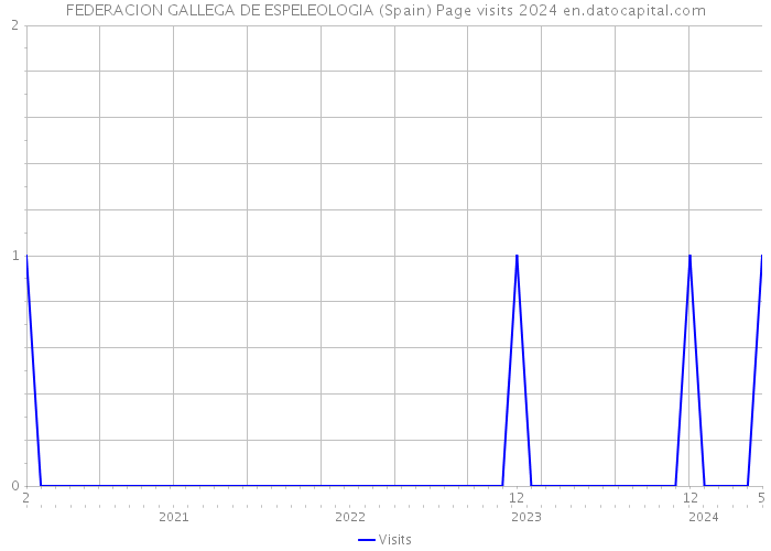 FEDERACION GALLEGA DE ESPELEOLOGIA (Spain) Page visits 2024 