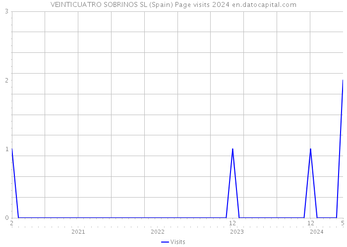 VEINTICUATRO SOBRINOS SL (Spain) Page visits 2024 