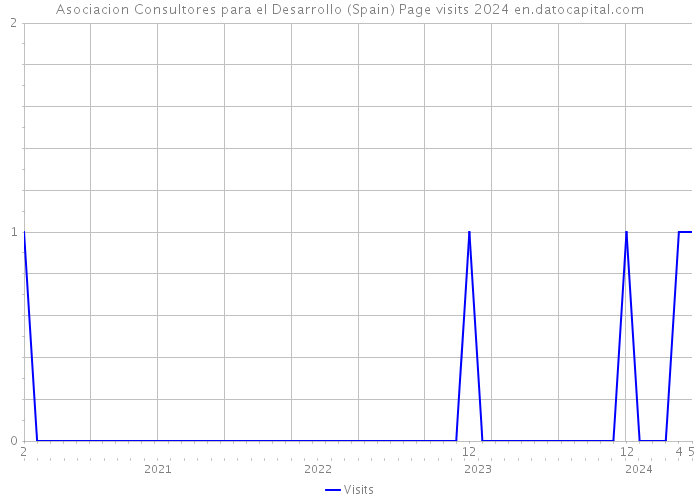 Asociacion Consultores para el Desarrollo (Spain) Page visits 2024 