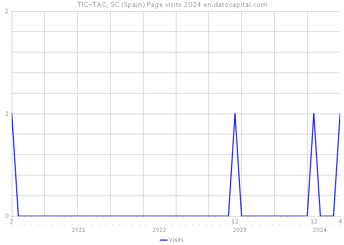 TIC-TAC, SC (Spain) Page visits 2024 