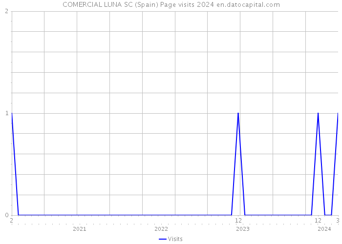 COMERCIAL LUNA SC (Spain) Page visits 2024 