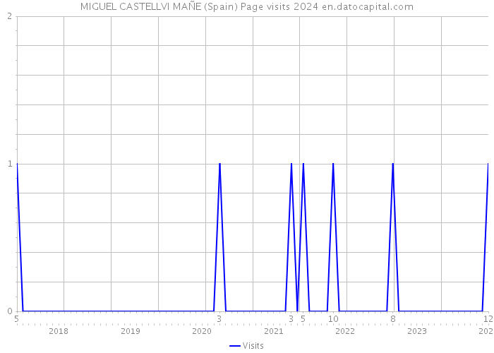 MIGUEL CASTELLVI MAÑE (Spain) Page visits 2024 