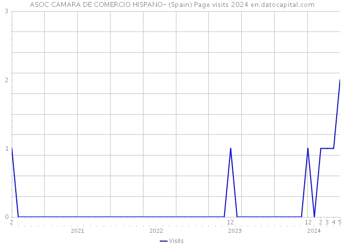 ASOC CAMARA DE COMERCIO HISPANO- (Spain) Page visits 2024 