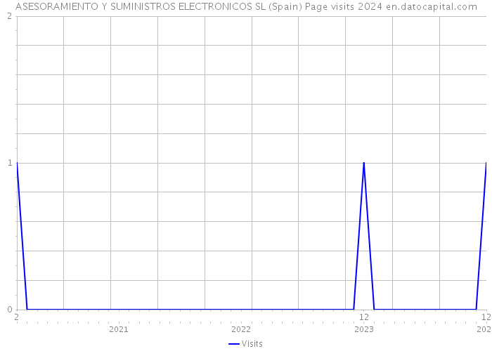 ASESORAMIENTO Y SUMINISTROS ELECTRONICOS SL (Spain) Page visits 2024 