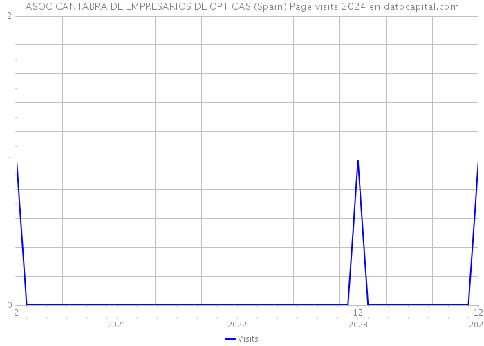 ASOC CANTABRA DE EMPRESARIOS DE OPTICAS (Spain) Page visits 2024 