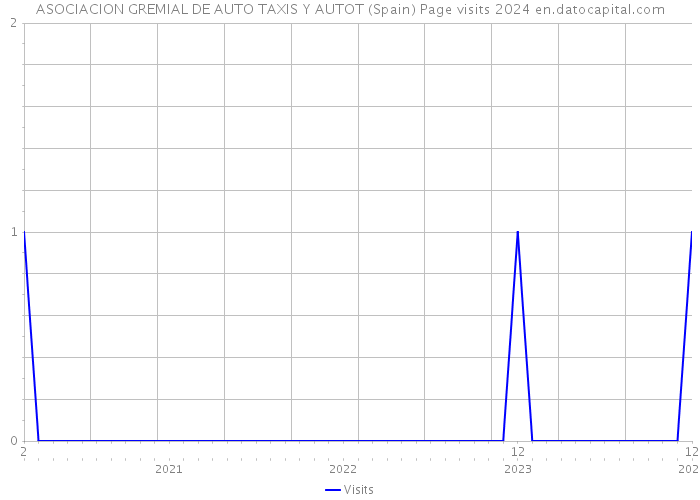 ASOCIACION GREMIAL DE AUTO TAXIS Y AUTOT (Spain) Page visits 2024 