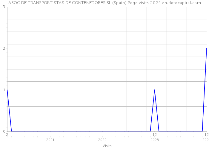 ASOC DE TRANSPORTISTAS DE CONTENEDORES SL (Spain) Page visits 2024 