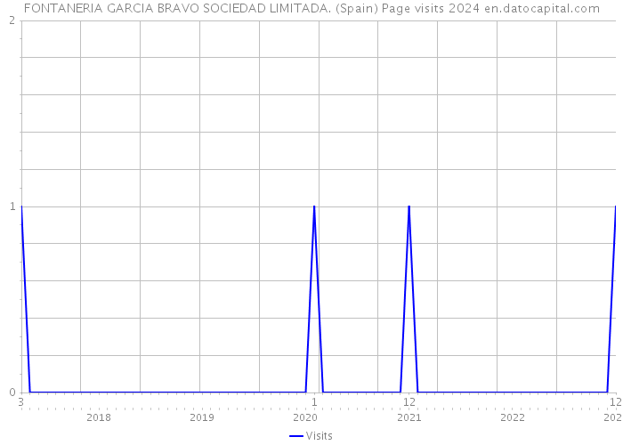 FONTANERIA GARCIA BRAVO SOCIEDAD LIMITADA. (Spain) Page visits 2024 