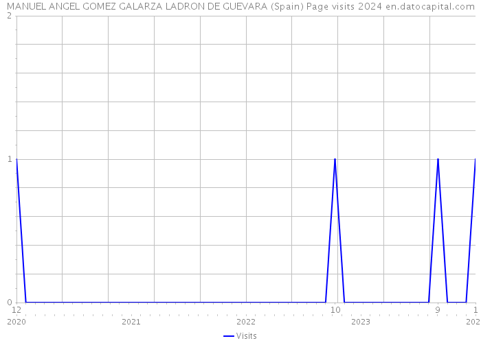 MANUEL ANGEL GOMEZ GALARZA LADRON DE GUEVARA (Spain) Page visits 2024 