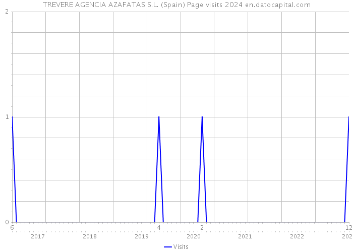 TREVERE AGENCIA AZAFATAS S.L. (Spain) Page visits 2024 