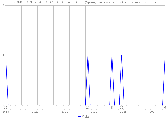 PROMOCIONES CASCO ANTIGUO CAPITAL SL (Spain) Page visits 2024 