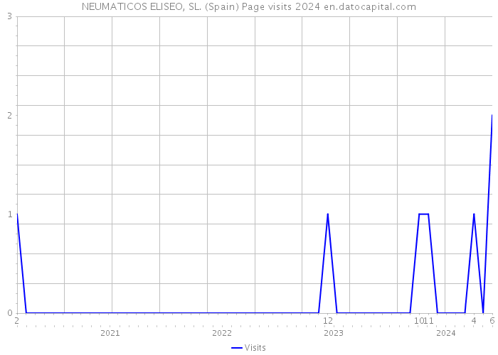 NEUMATICOS ELISEO, SL. (Spain) Page visits 2024 