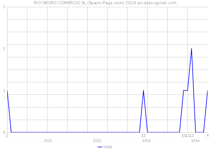 RIO NEGRO COMERCIO SL (Spain) Page visits 2024 