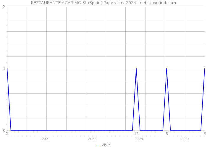 RESTAURANTE AGARIMO SL (Spain) Page visits 2024 
