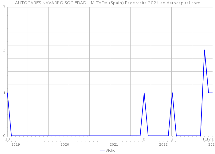 AUTOCARES NAVARRO SOCIEDAD LIMITADA (Spain) Page visits 2024 