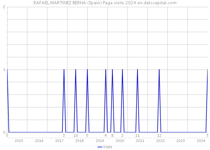 RAFAEL MARTINEZ BERNA (Spain) Page visits 2024 