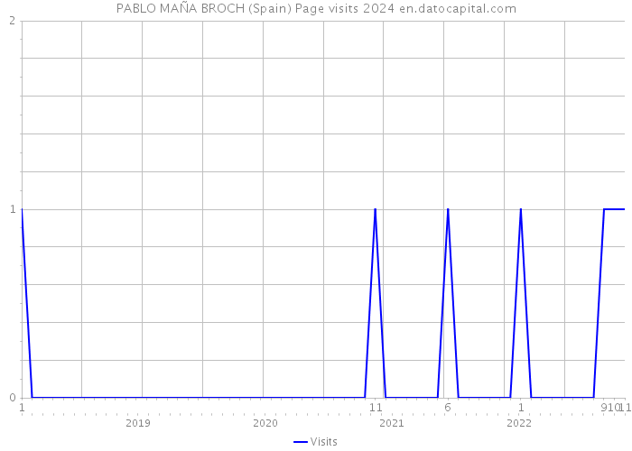 PABLO MAÑA BROCH (Spain) Page visits 2024 