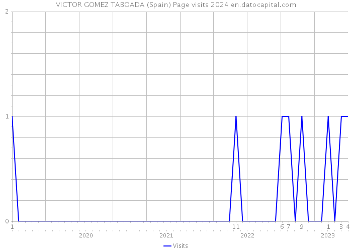 VICTOR GOMEZ TABOADA (Spain) Page visits 2024 