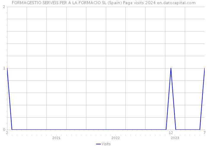 FORMAGESTIO SERVEIS PER A LA FORMACIO SL (Spain) Page visits 2024 