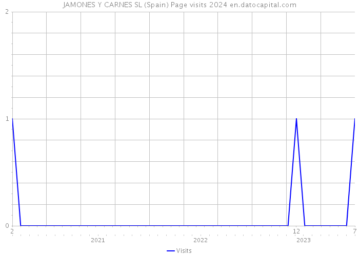 JAMONES Y CARNES SL (Spain) Page visits 2024 