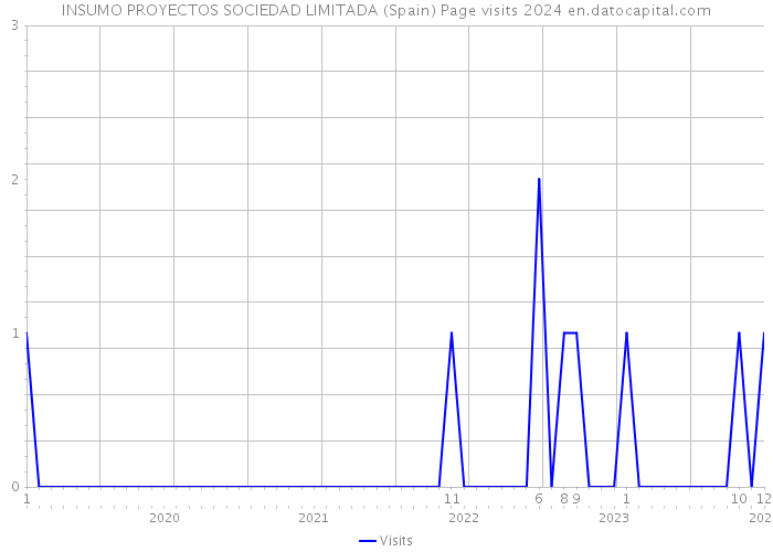 INSUMO PROYECTOS SOCIEDAD LIMITADA (Spain) Page visits 2024 