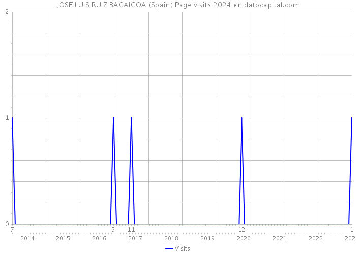 JOSE LUIS RUIZ BACAICOA (Spain) Page visits 2024 