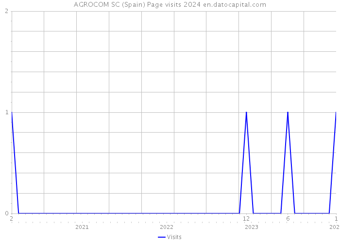 AGROCOM SC (Spain) Page visits 2024 