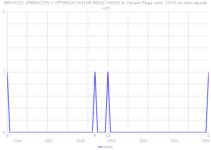 SERVICIO, OPERACION Y OPTIMIZACION DE RESULTADOS SL (Spain) Page visits 2024 