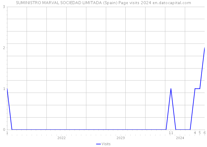 SUMINISTRO MARVAL SOCIEDAD LIMITADA (Spain) Page visits 2024 