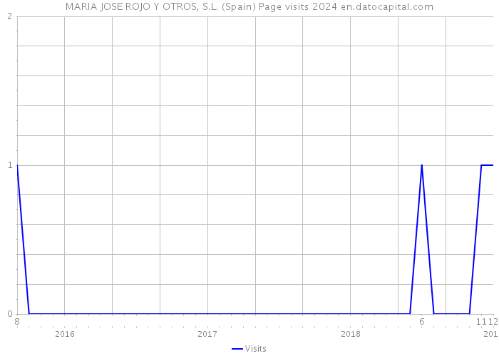 MARIA JOSE ROJO Y OTROS, S.L. (Spain) Page visits 2024 