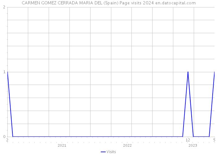 CARMEN GOMEZ CERRADA MARIA DEL (Spain) Page visits 2024 