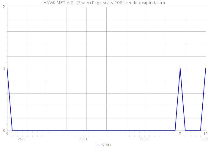 HAWK MEDIA SL (Spain) Page visits 2024 