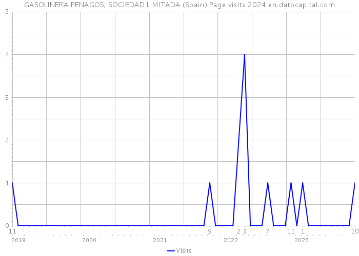 GASOLINERA PENAGOS, SOCIEDAD LIMITADA (Spain) Page visits 2024 