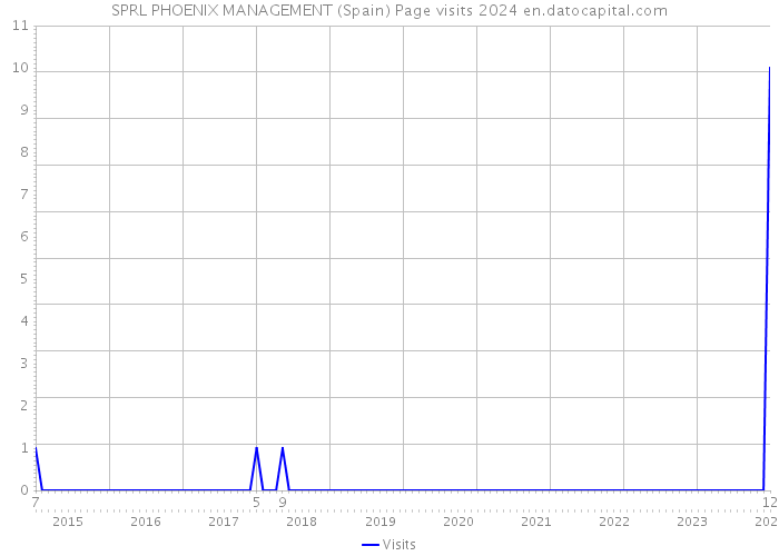 SPRL PHOENIX MANAGEMENT (Spain) Page visits 2024 