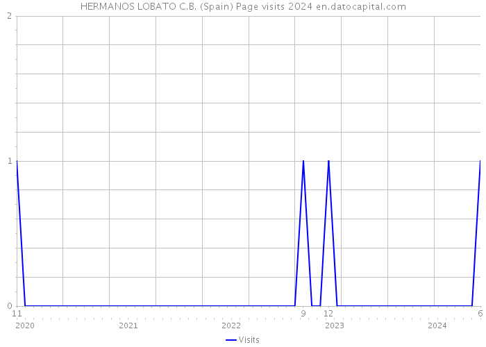 HERMANOS LOBATO C.B. (Spain) Page visits 2024 