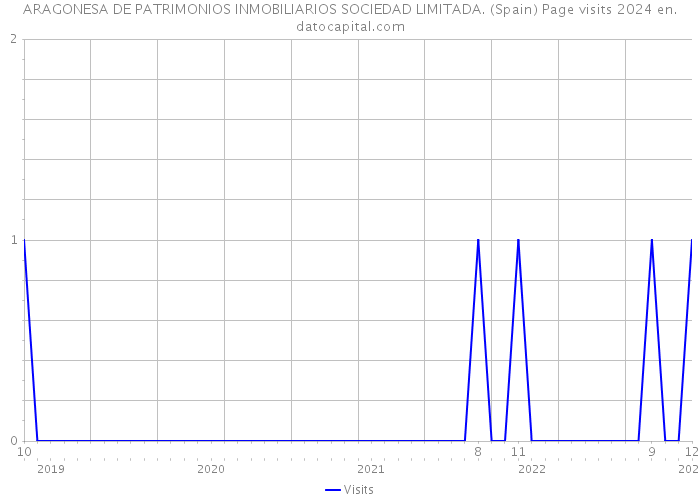 ARAGONESA DE PATRIMONIOS INMOBILIARIOS SOCIEDAD LIMITADA. (Spain) Page visits 2024 