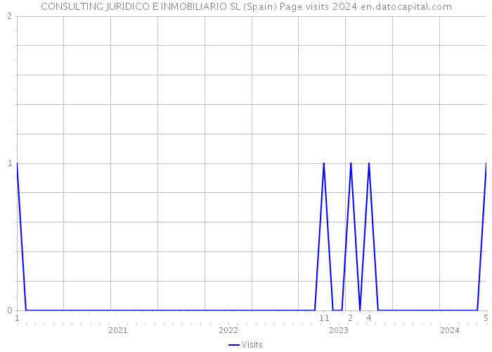 CONSULTING JURIDICO E INMOBILIARIO SL (Spain) Page visits 2024 