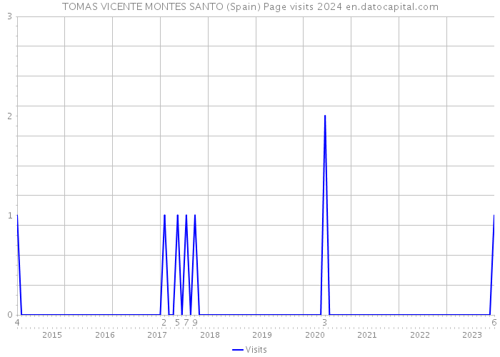 TOMAS VICENTE MONTES SANTO (Spain) Page visits 2024 