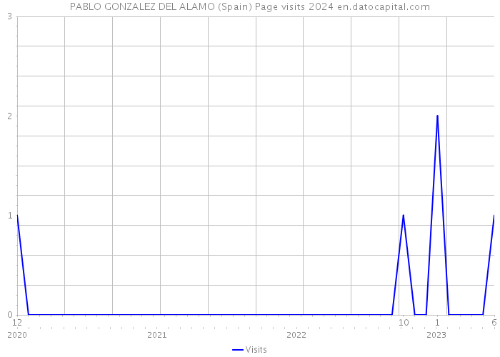 PABLO GONZALEZ DEL ALAMO (Spain) Page visits 2024 