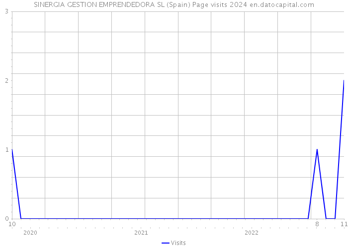 SINERGIA GESTION EMPRENDEDORA SL (Spain) Page visits 2024 